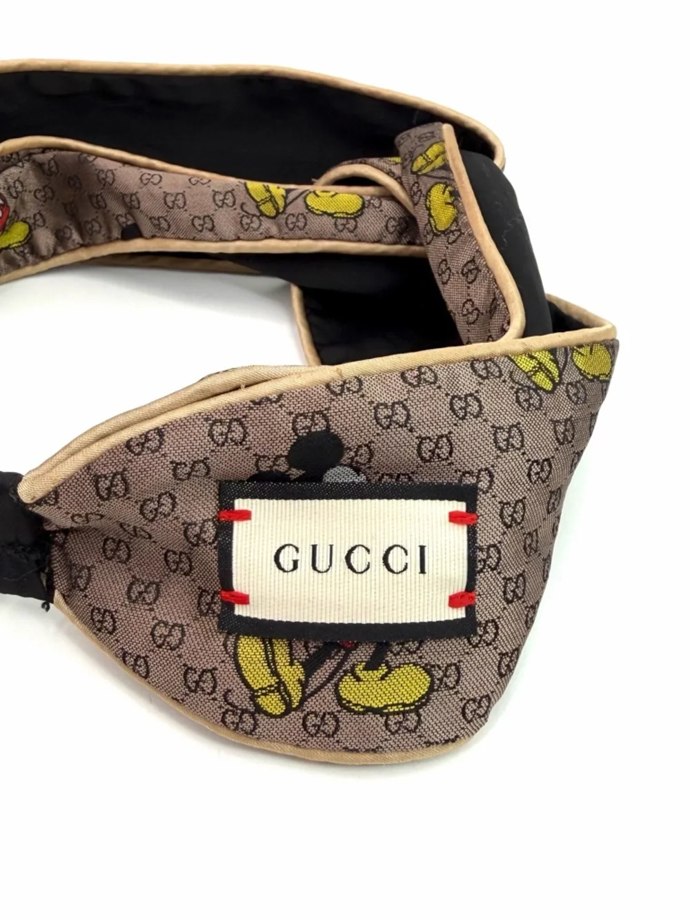 Gucci X Disney Brown Mickey Mouse Twist Knot Limited Edition Headband - Picture 4 of 9